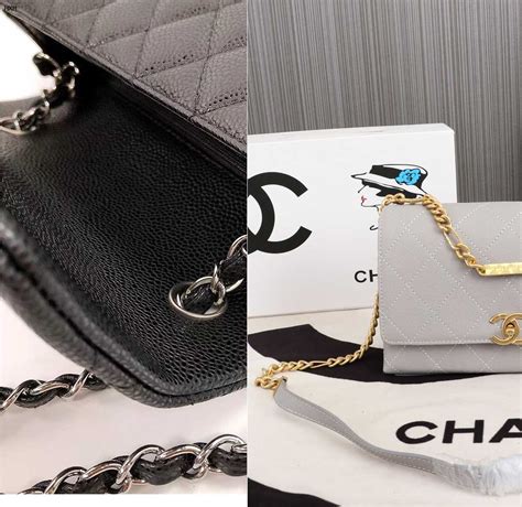 bolsa chanel negra con cadena